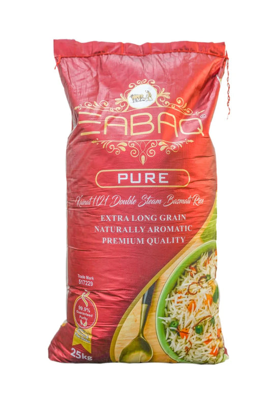 Eabaq Kainat 1121 Rice Extra Long Premium Quality Steam Rice -25Kg